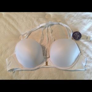 White Racer Back Bra